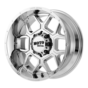 20x10 6x139.7 Moto Metal Offroad Wheels MO981 Spade Chrome -24  offset  106.25  hub