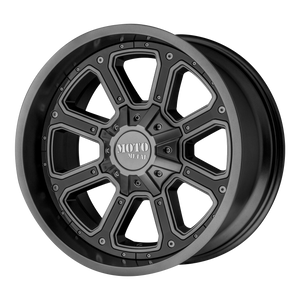 20x9 6x139.7 Moto Metal Offroad Wheels MO984 Shift Matte Gray Gloss Black Inserts 30  offset  100.5  hub