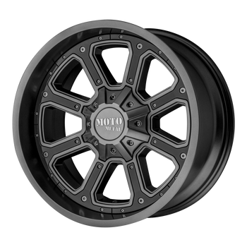 20x9 6x139.7 Moto Metal Offroad Wheels MO984 Shift Matte Gray Gloss Black Inserts 30  offset  100.5  hub