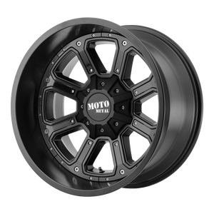 17x9 6x114.3 Moto Metal Offroad Wheels MO984 Shift Matte Black Gloss Black Inserts 18  offset  72.6  hub