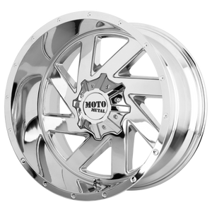 20x9 8x165.1 Moto Metal Offroad Wheels MO988 Melee Chrome 18  offset  125.5  hub