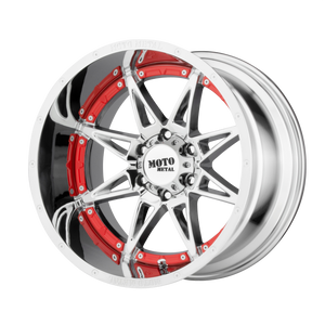 20x9 8x180 Moto Metal Offroad Wheels MO993 Hydra Chrome 0  offset  124.2  hub