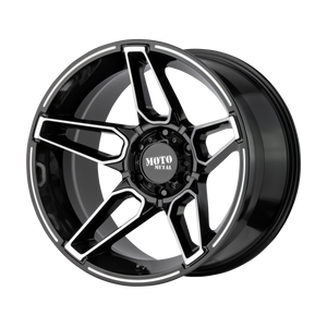 20x9 6x120 Moto Metal Offroad Wheels MO994 Fang Gloss Black Machined 0  offset  66.9  hub