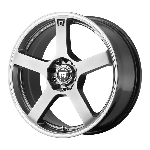 16x7 5x100/5x114.3 Motegi Wheels MR116 FS5 Dark Silver Machined Flange 40 offset 72.6 hub