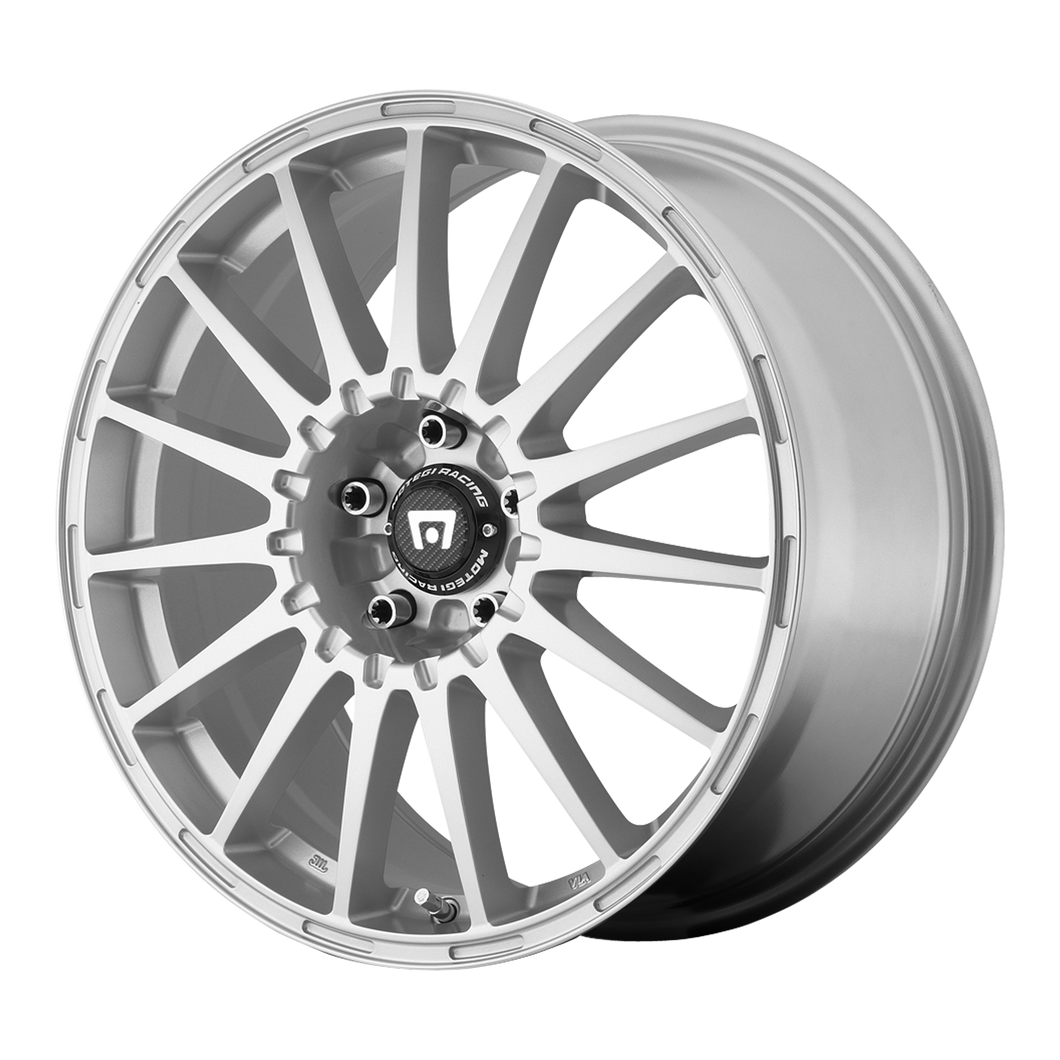 18x8 5x108 Motegi Wheels MR119 RALLY CROSS S Bright Silver With Clearcoat 35 offset 72.6 hub