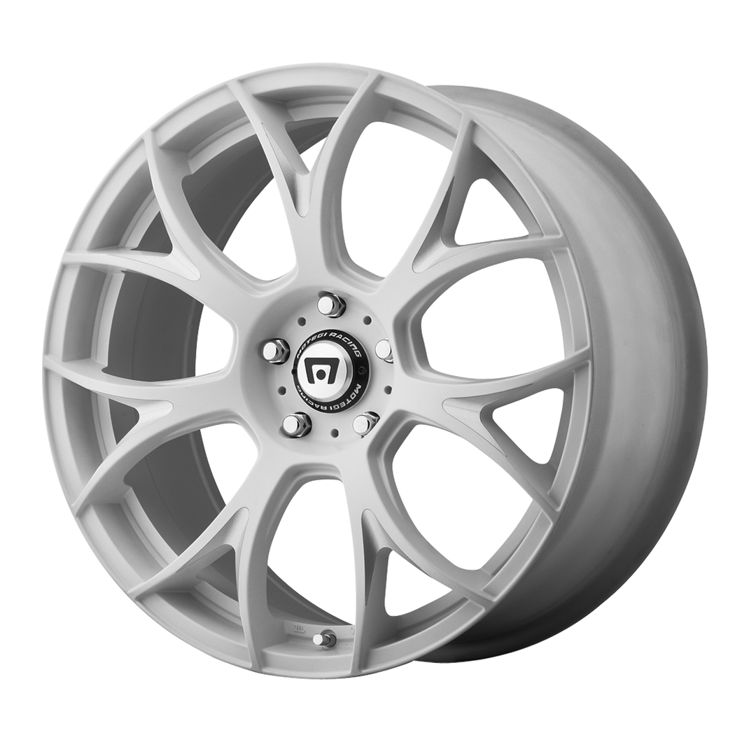 19x9.5  Motegi Wheels MR126 Matte White With Milled Accents 32 offset 57.1 hub