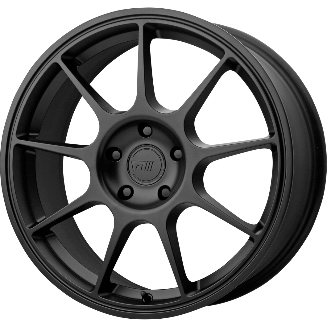 18x9 5x100 Motegi Wheels MR138 Satin Black 45 offset 72.6 hub