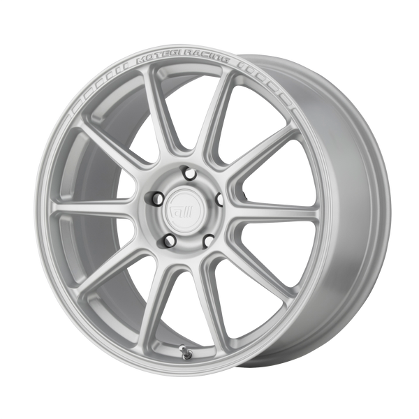 18x8.5 5x112 Motegi Wheels MR140 SS10 Hyper Silver 45 offset 66.56 hub