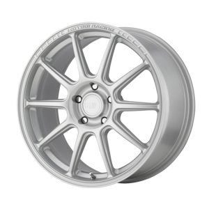 18x8.5 5x108 Motegi Wheels MR140 SS10 Hyper Silver 45 offset 72.6 hub