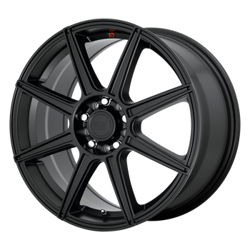 18x8 5x100/5x114.3 Motegi Wheels MR142 CS8 Satin Black 45 offset 72.6 hub