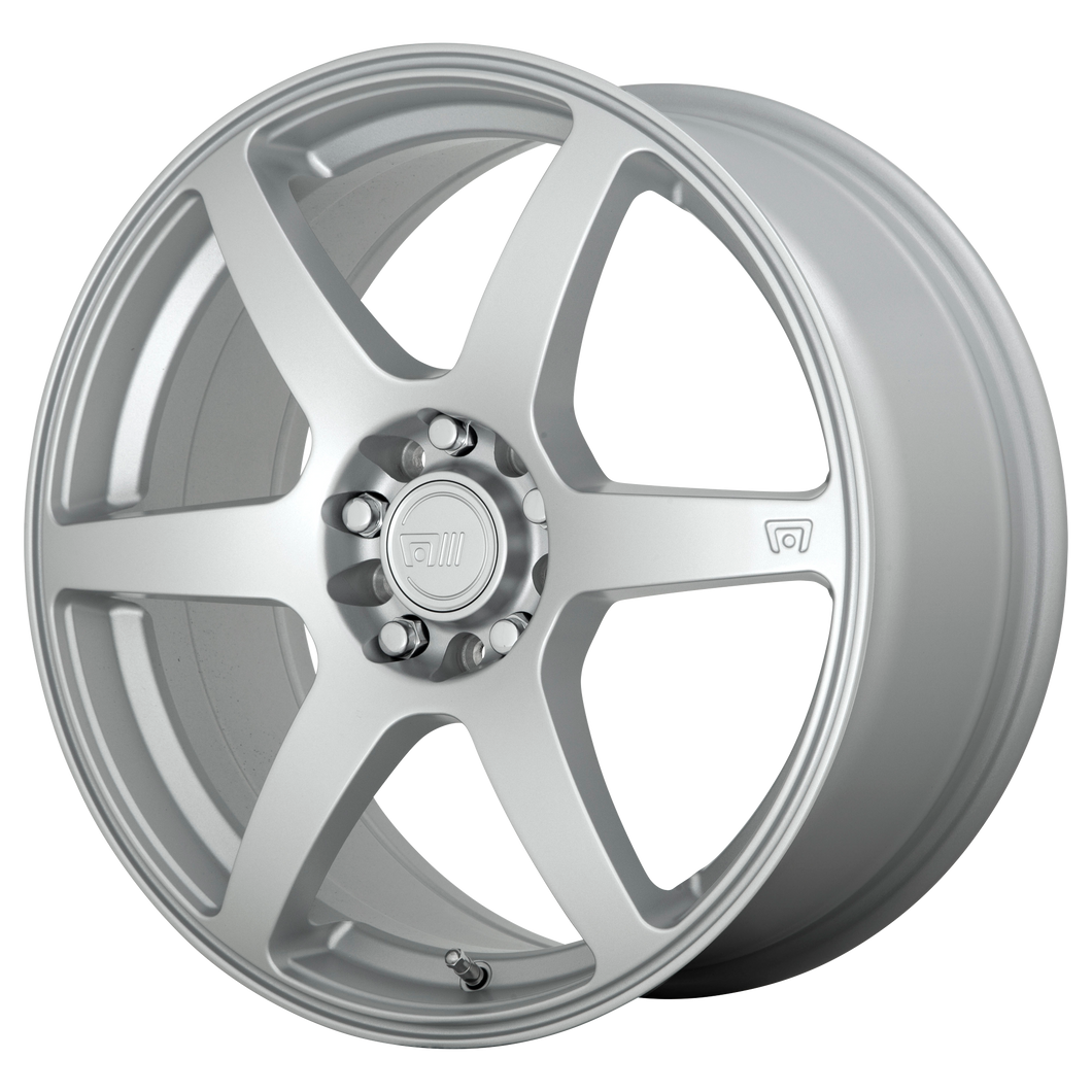 18x8 5x100/5x114.3 Motegi Wheels MR143 CS6 Hyper Silver 35 offset 72.6 hub