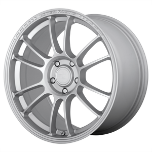 17x7 5x114.3 Motegi Wheels MR146 SS6 Hyper Silver 42 offset 72.6 hub