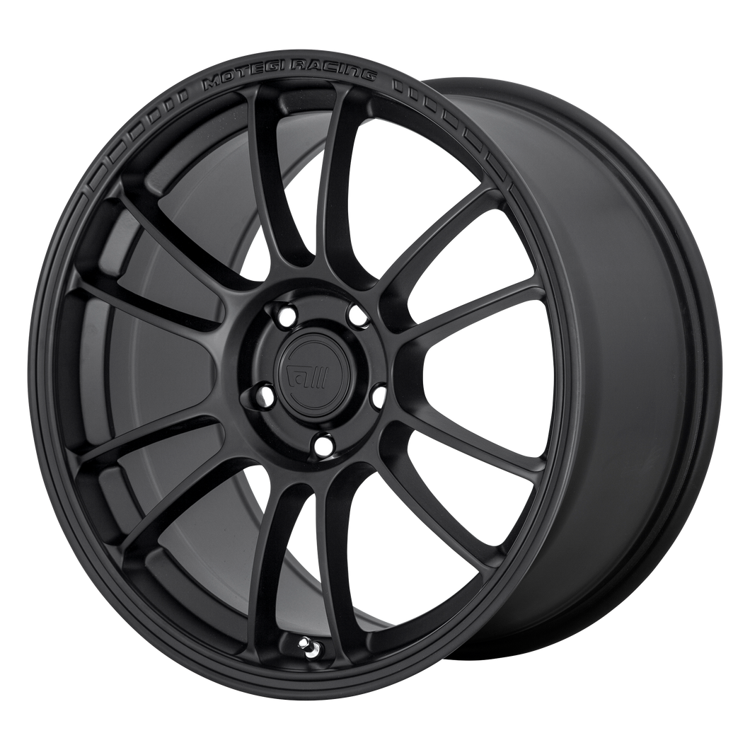 17x7 5x108 Motegi Wheels MR146 SS6 Satin Black 42 offset 72.6 hub