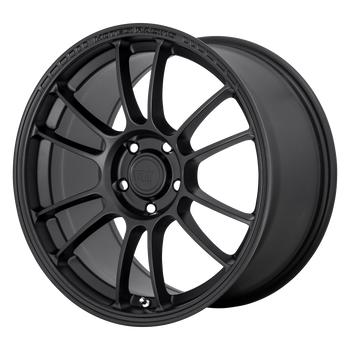 17x8.5 5x114.3 Motegi Wheels MR146 SS6 Satin Black 42 offset 72.6 hub