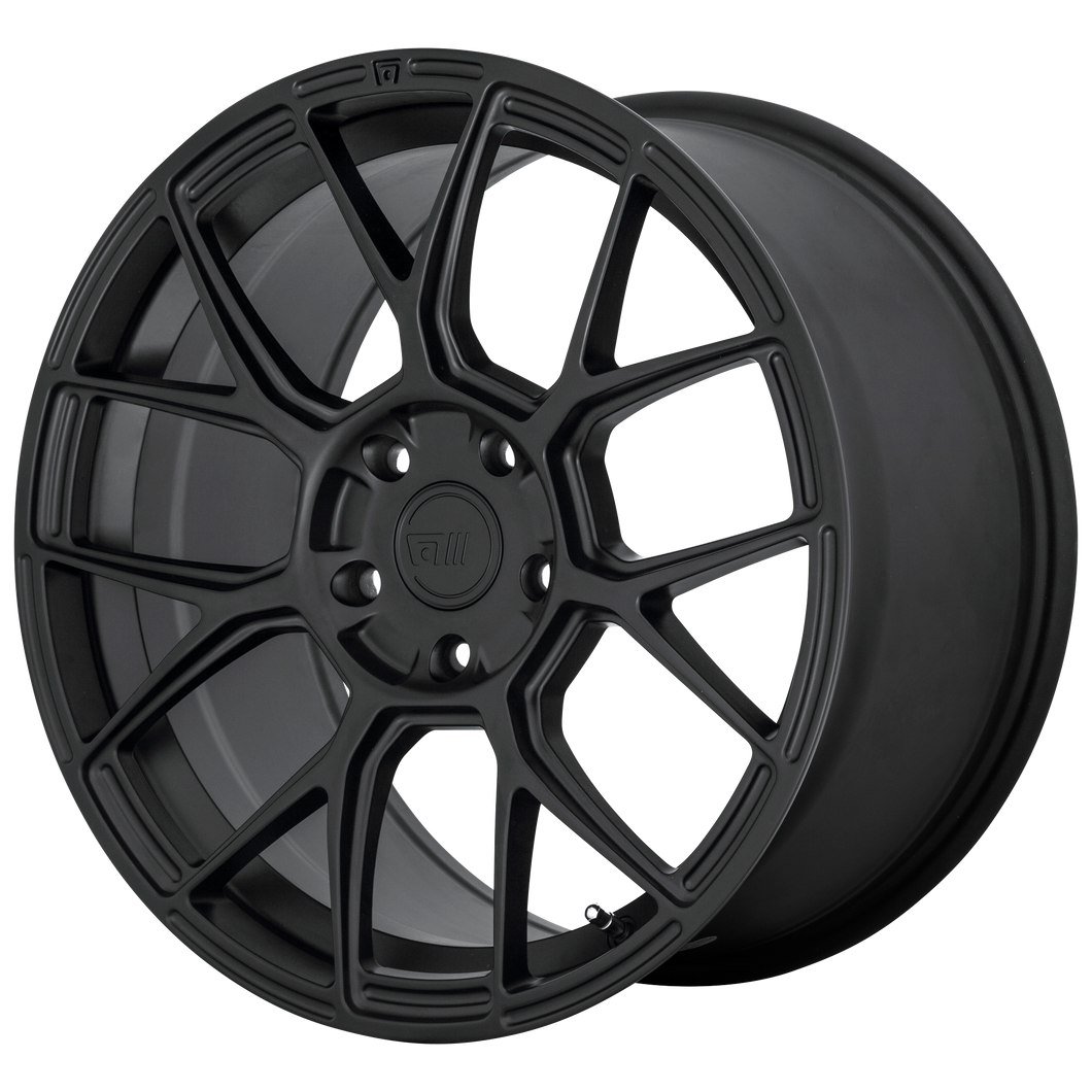 18x8.5 5x114.3 Motegi Wheels MR147 CM7 Satin Black 42 offset 72.6 hub