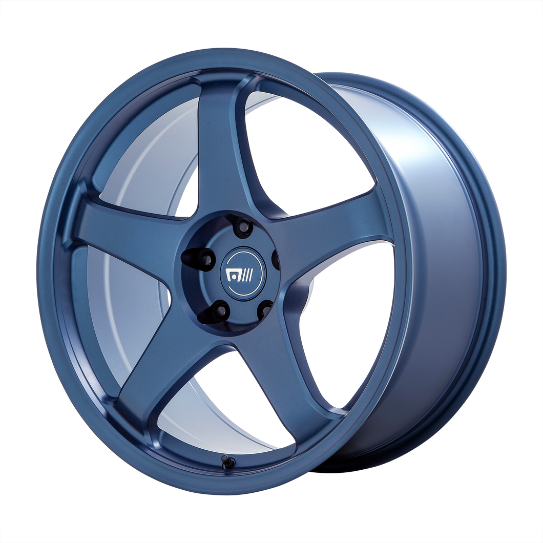 18x8.5 5x114.3 Motegi Wheels MR151 CS5 Satin Metallic Blue 35 offset 72.56 hub