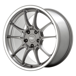 17x8 5x114.3 Motegi Wheels MR152 SS5 Gunmetal With Machined Lip 45 offset 72.56 hub