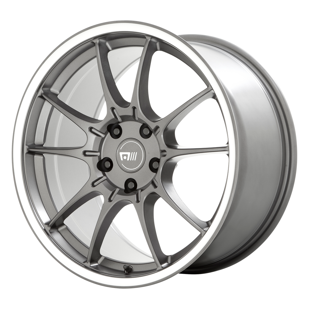 17x8 5x114.3 Motegi Wheels MR152 SS5 Gunmetal With Machined Lip 45 offset 72.56 hub