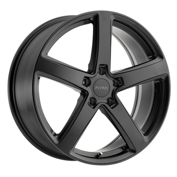 17x8 5x112 Petrol Wheels P2A Matte Black 40 offset 72.1 hub