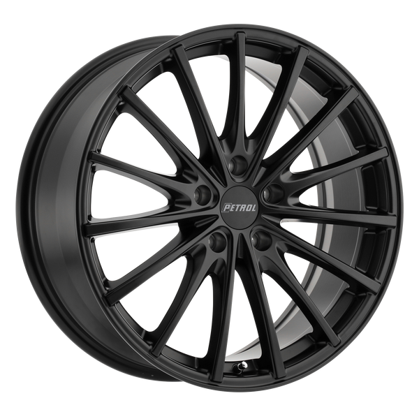 17x8 5x120 Petrol Wheels P3A Matte Black 35 offset 76.1 hub