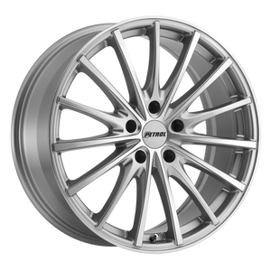 17x8 5x108 Petrol Wheels P3A Silver With Machined Cut Face 40 offset 72.1 hub