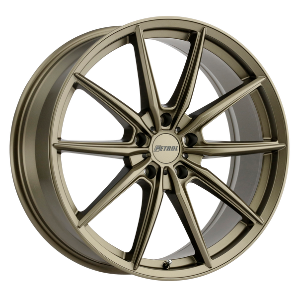 20x8.5 5x108 Petrol Wheels P4B Matte Bronze 40 offset 72.1 hub