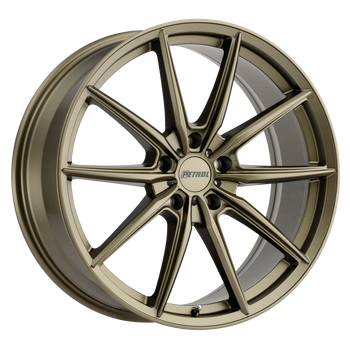 20x8.5 5x108 Petrol Wheels P4B Matte Bronze 40 offset 72.1 hub