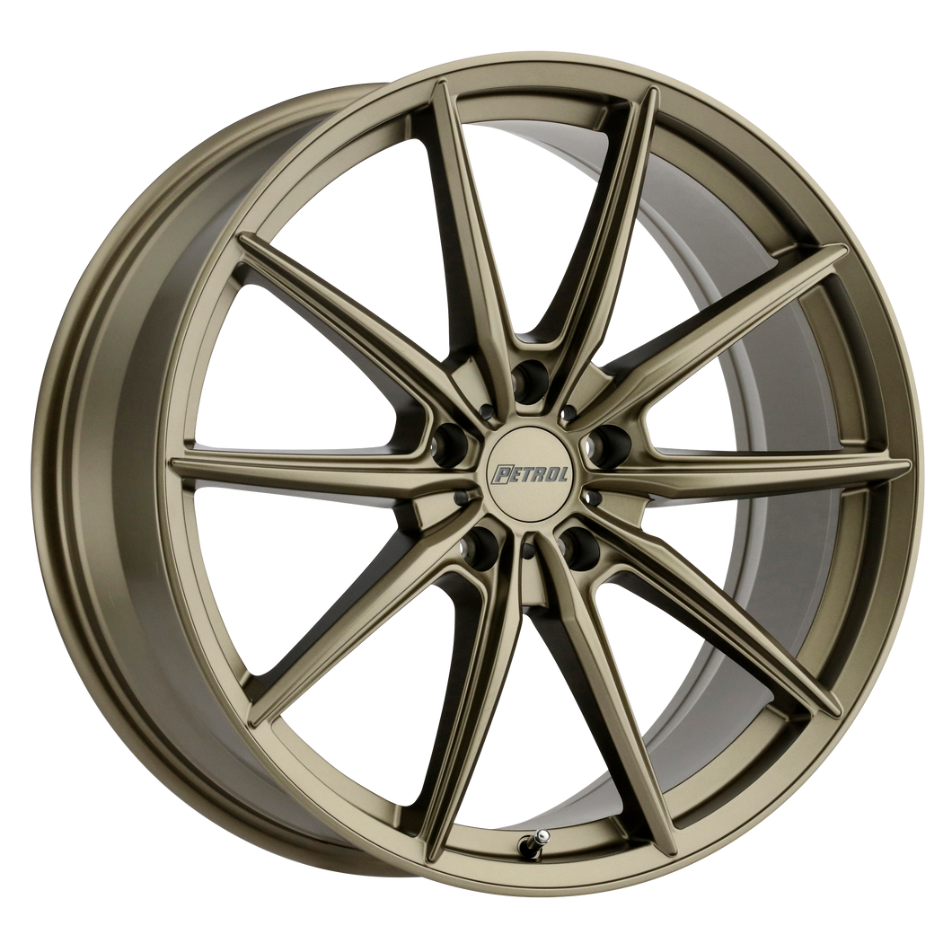 20x8.5 5x108 Petrol Wheels P4B Matte Bronze 40 offset 72.1 hub