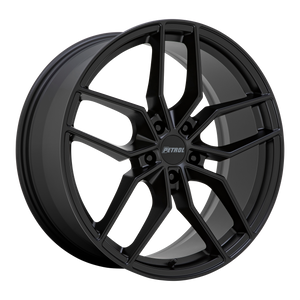 20x8.5 5x115 Petrol Wheels P5C Matte Black 40 offset 76.1 hub