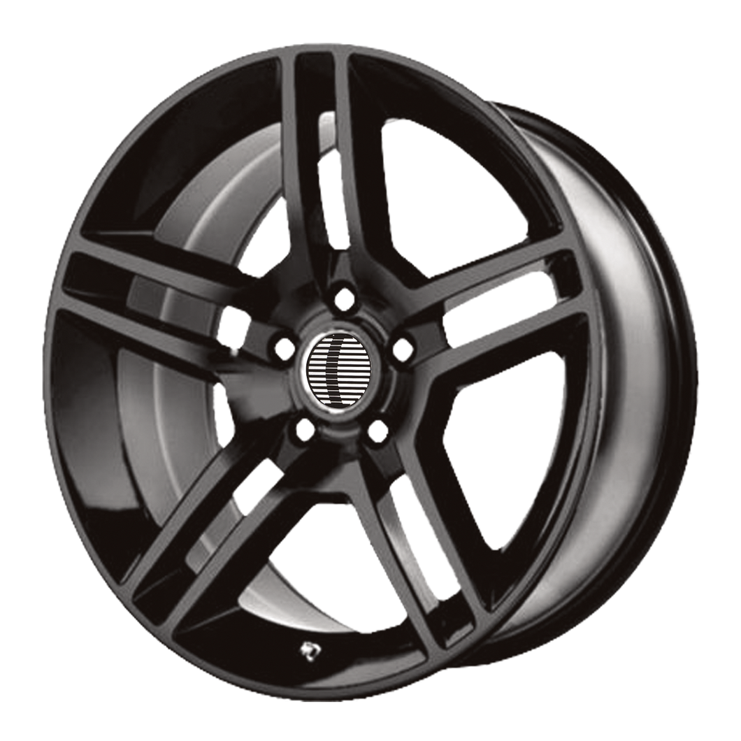 18x10 5x114.3 OE Creations Replica Wheels PR101 Gloss Black 45 offset 70.6 hub