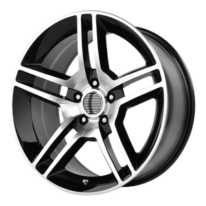 19x8.5 5x114.3 OE Creations Replica Wheels PR101 Gloss Black Machined 30 offset 70.6 hub