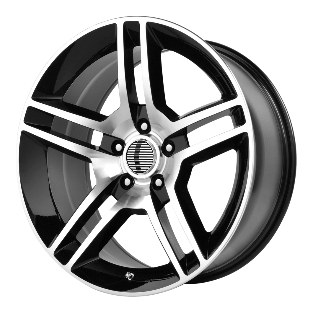 19x8.5 5x114.3 OE Creations Replica Wheels PR101 Gloss Black Machined 30 offset 70.6 hub