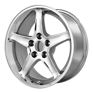 17x9 4x108 OE Creations Replica Wheels PR102 Chrome 18 offset 64 hub