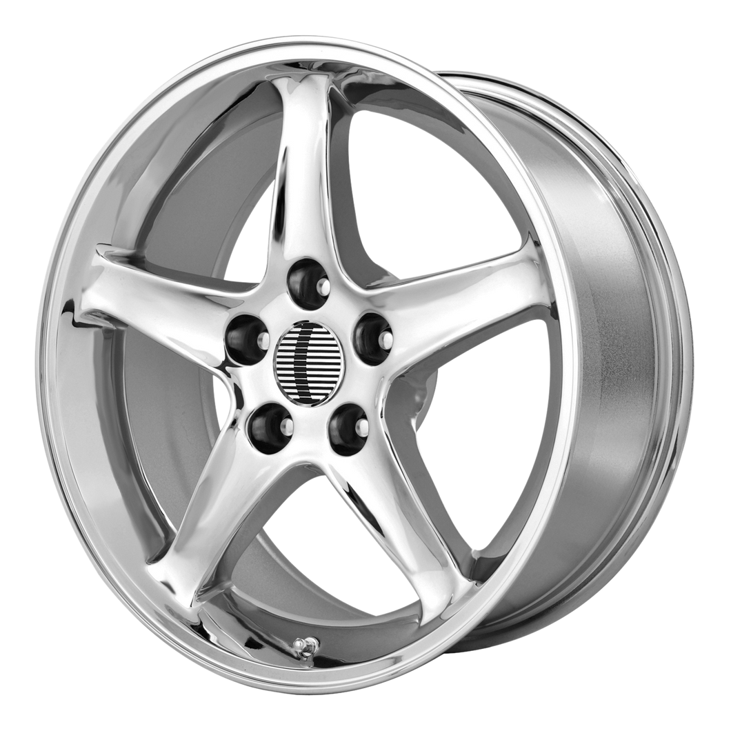 17x9 4x108 OE Creations Replica Wheels PR102 Chrome 18 offset 64 hub