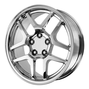 18x15 5x120.65 OE Creations Replica Wheels PR105 Chrome 58 offset 70.7 hub