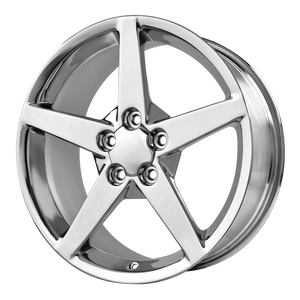 18x8.5 5x120.65 OE Creations Replica Wheels PR114 Chrome 56 offset 70.7 hub