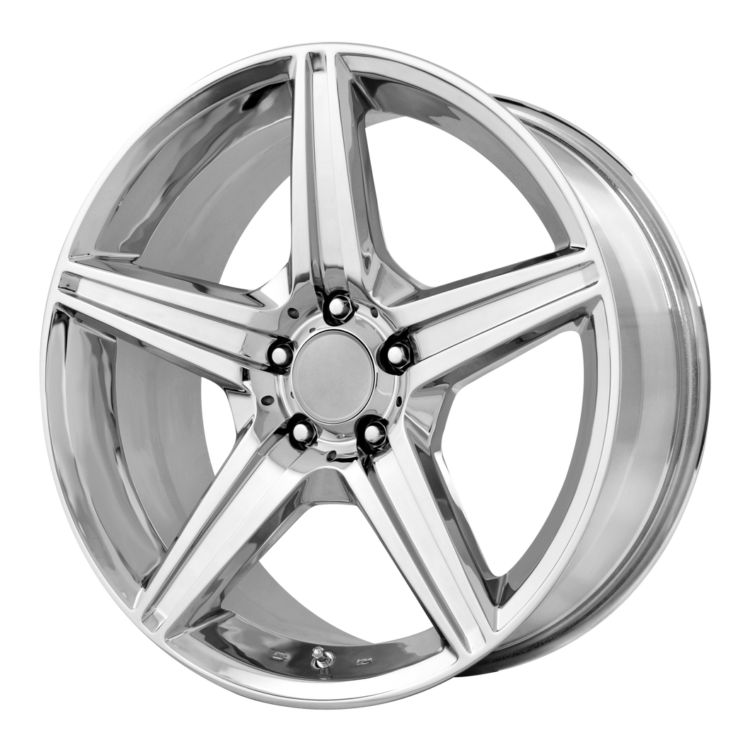 19x8.5 5x112 OE Creations Replica Wheels PR115 Chrome 45 offset 66.56 hub