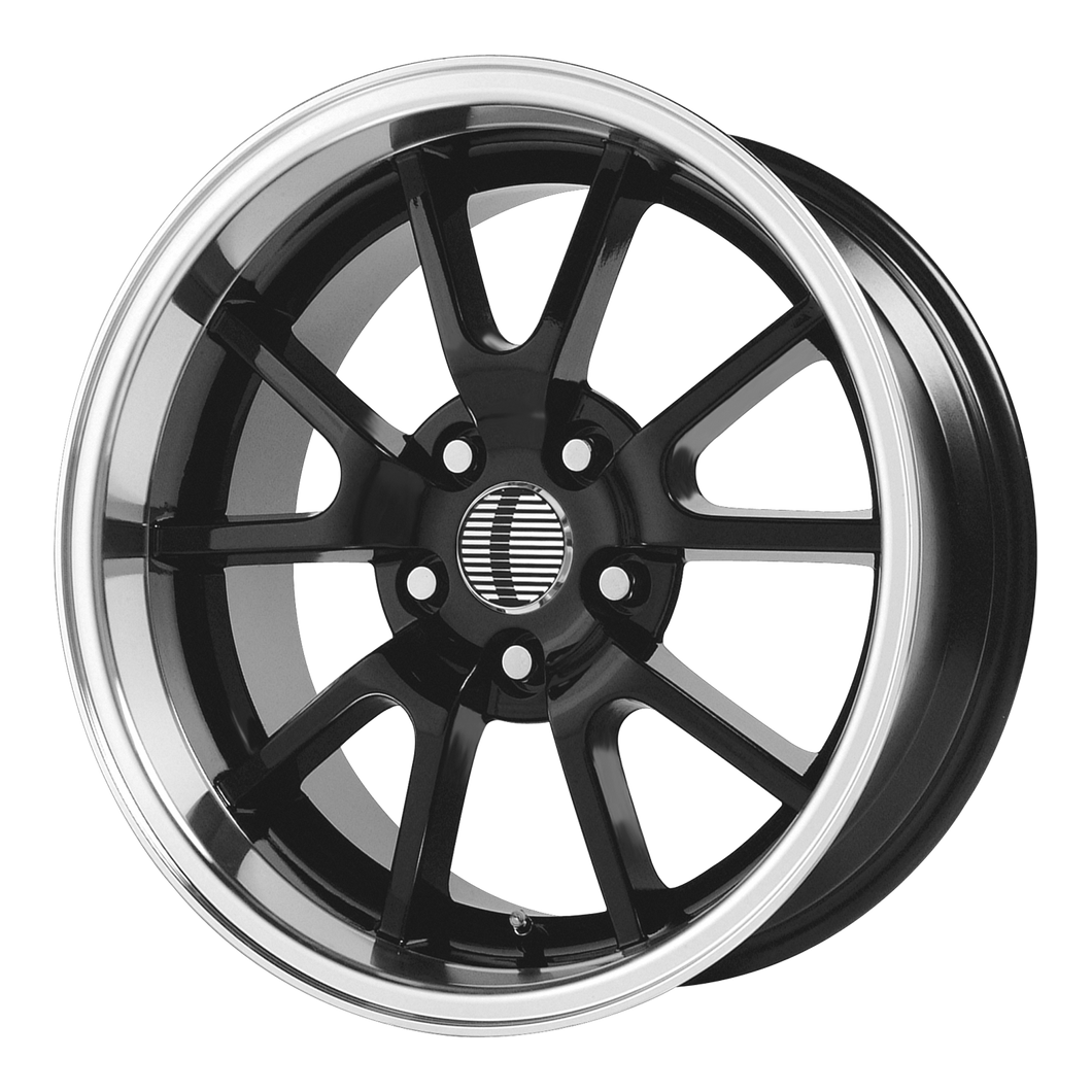 18x10 5x114.3 OE Creations Replica Wheels PR118 Gloss Black/Machined Lip 22 offset 70.7 hub