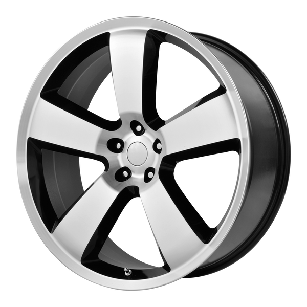 22x9 5x115 OE Creations Replica Wheels PR119 Gloss Black/Machined Lip 18 offset 71.5 hub