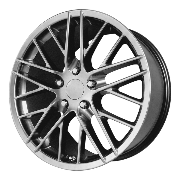 19x10 5x120.65 OE Creations Replica Wheels PR121 Hyper Silver Dark 56 offset 70.7 hub