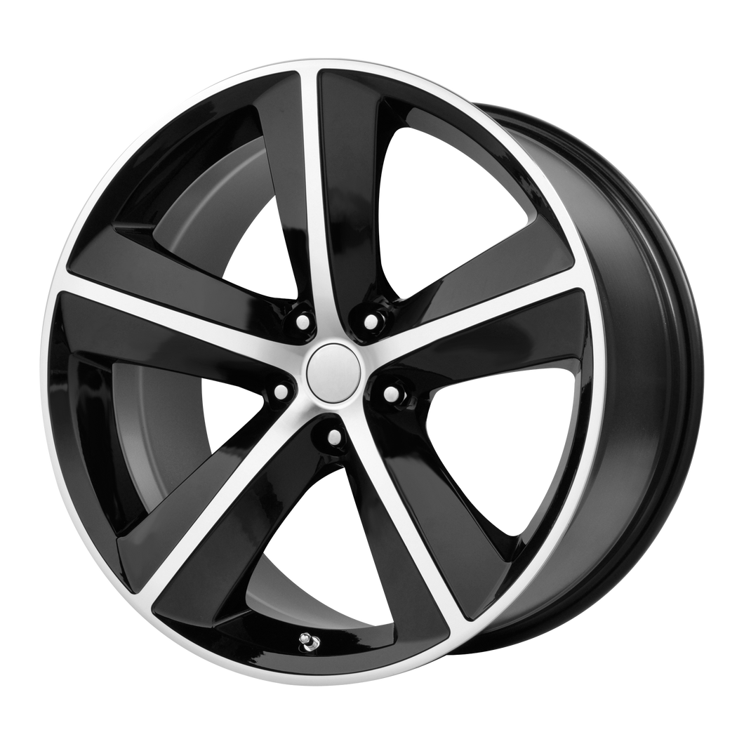 20x9 5x115 OE Creations Replica Wheels PR123 Gloss Black/Machined Spokes And Lip 20 offset 71.5 hub