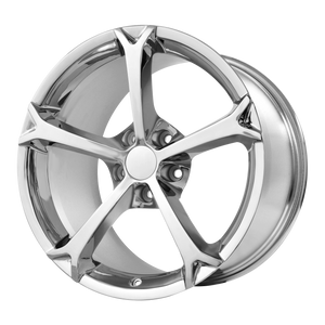 19x10 5x120.65 OE Creations Replica Wheels PR130 Chrome 79 offset 70.3 hub