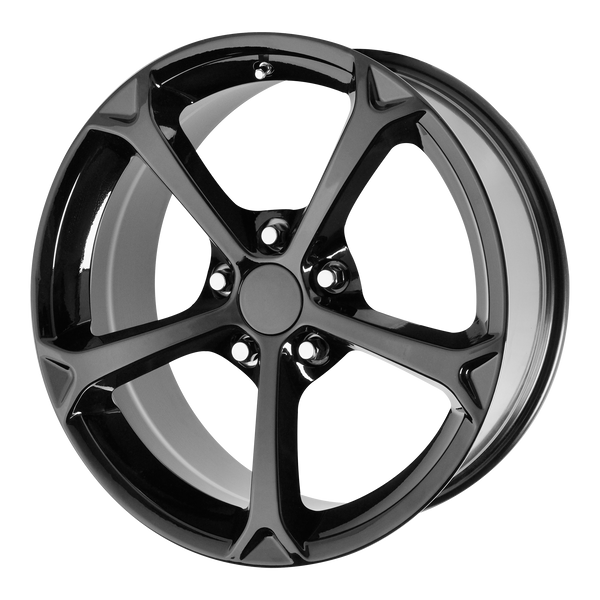 18x9.5 5x120.65 OE Creations Replica Wheels PR130 Gloss Black 40 offset 70.3 hub