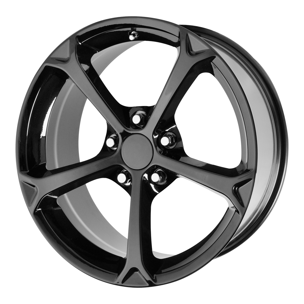 18x9.5 5x120.65 OE Creations Replica Wheels PR130 Gloss Black 40 offset 70.3 hub