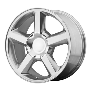 20x8.5 6x139.7 OE Creations Replica Wheels PR131 Polished 31 offset 78.3 hub