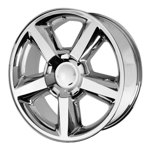 20x8.5 6x139.7 OE Creations Replica Wheels PR131 Chrome 31 offset 78.3 hub