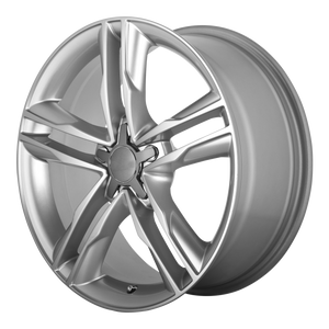 18x8 5x112 OE Creations Replica Wheels PR141 Hyper Silver 32 offset 66.6 hub