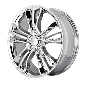 19x8.5 5x112 OE Creations Replica Wheels PR142 Chrome 32 offset 66.6 hub