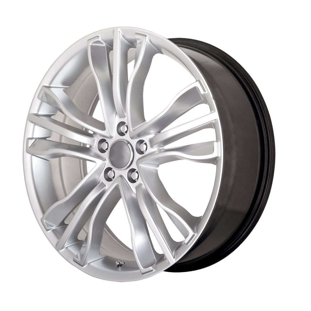 19x8.5 5x112 OE Creations Replica Wheels PR142 Hyper Silver 32 offset 66.6 hub