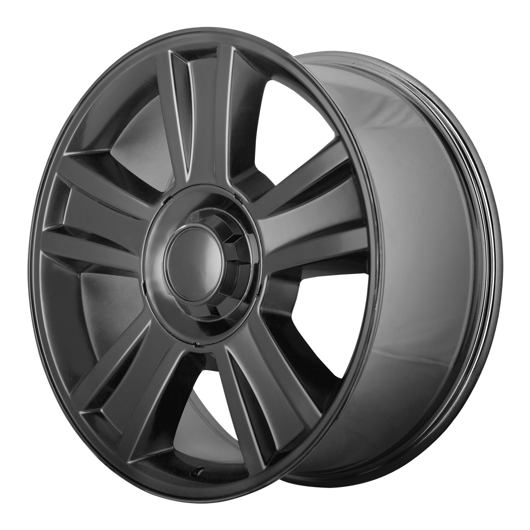 20x8.5 6x139.7 OE Creations Replica Wheels PR143 Gloss Black 31 offset 78.3 hub